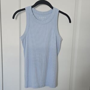 LOFT Soft Blue Sleeveless Tank